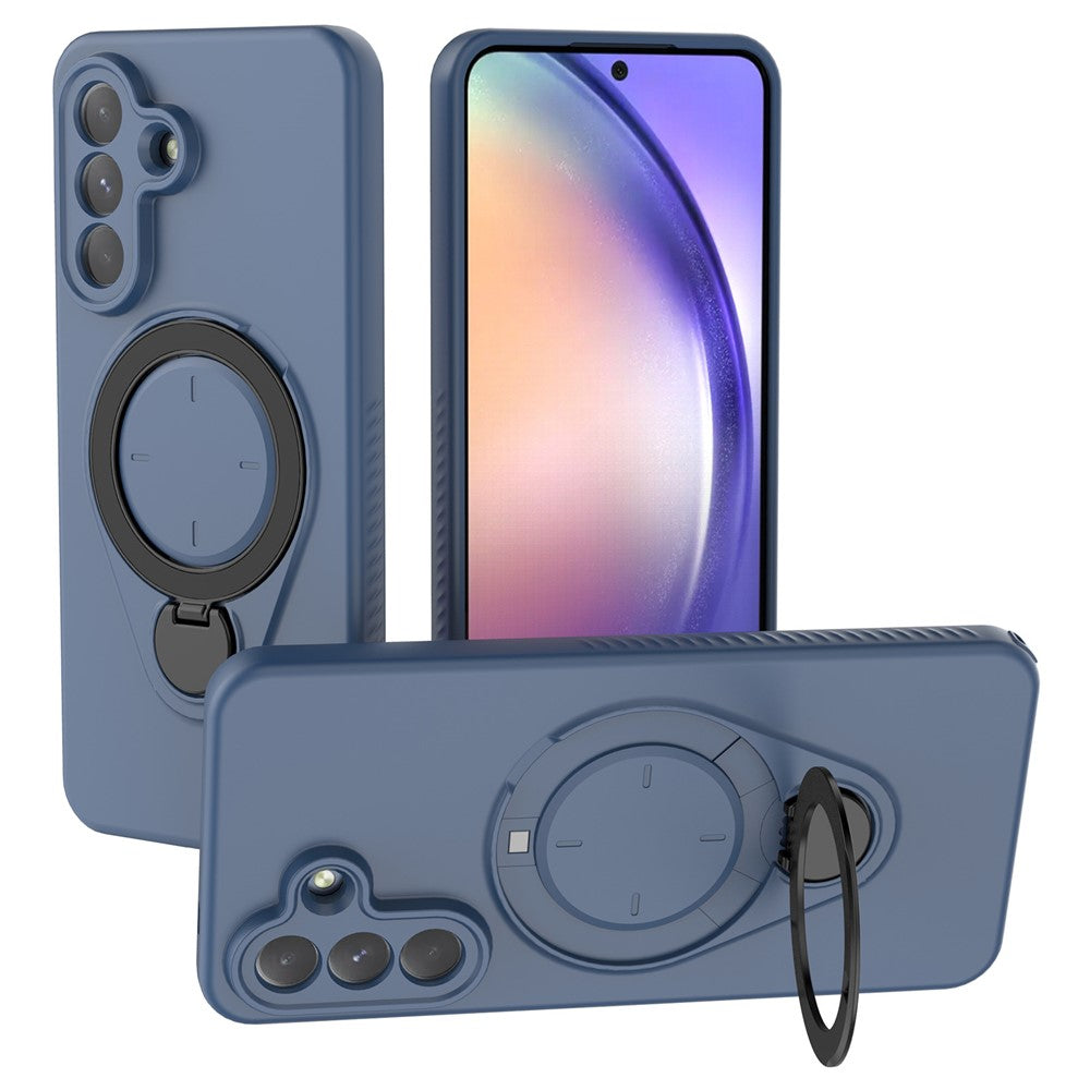For Samsung Galaxy A57 5G Magnetic Case Rotating Kickstand TPU PC Phone Cover