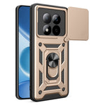For Xiaomi Redmi Note 15 Pro 4G (Global) Case with Slide Camera Lid PC + TPU Kickstand Phone Cover
