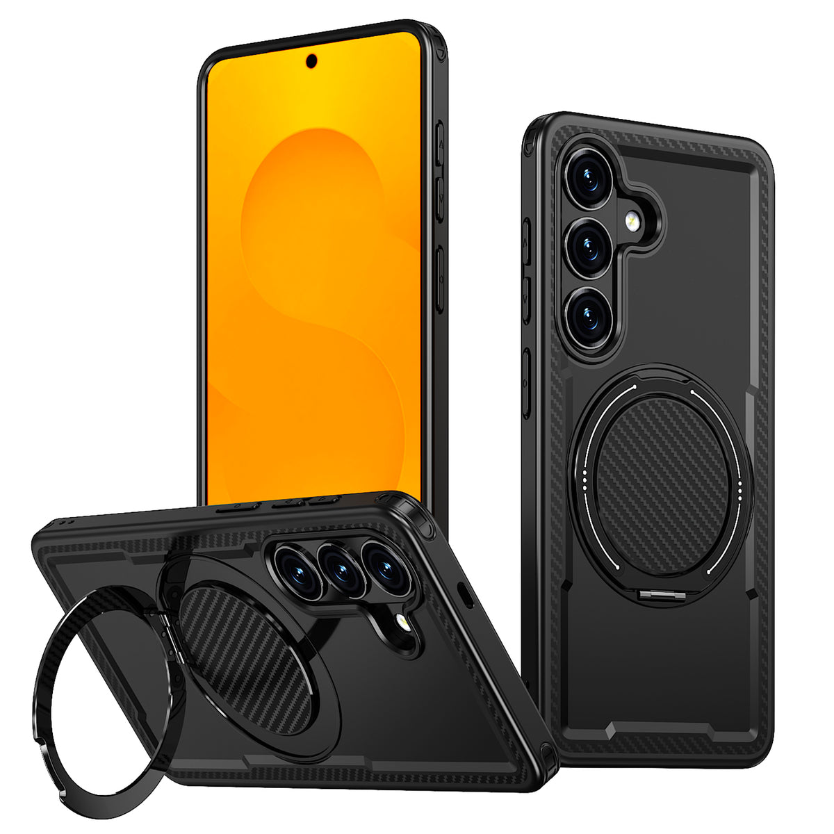 Samsung Galaxy S26+ Magnetiskt Skal TPU + PC Stativ Mobilskal