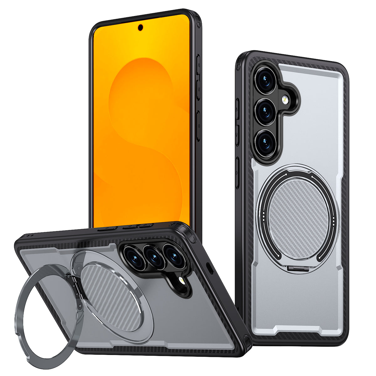 Samsung Galaxy S26+ Magnetiskt Skal TPU + PC Stativ Mobilskal