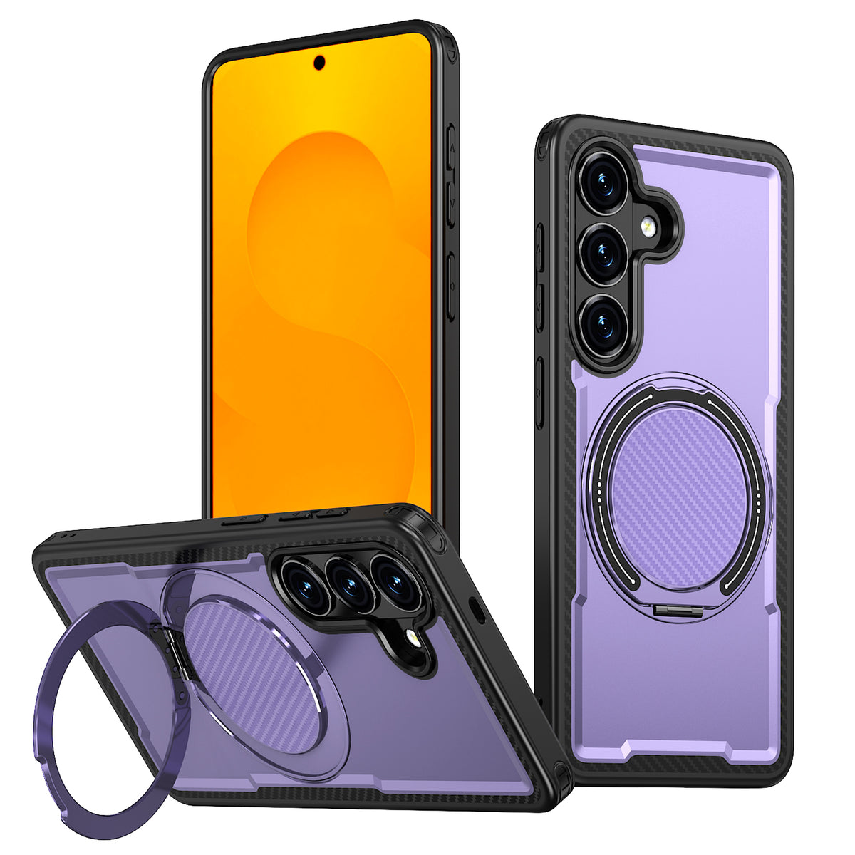 Samsung Galaxy S26+ Magnetiskt Skal TPU + PC Stativ Mobilskal
