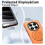 For Xiaomi Poco X7 5G / Xiaomi Redmi Note 14 Pro+ 5G / Xiaomi Redmi Note 14 Pro 4G / Xiaomi Redmi Note 14 Pro 5G Magnetic Case Rotating Kickstand TPU + PC Phone Cover