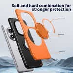 For Xiaomi Poco X7 5G / Xiaomi Redmi Note 14 Pro+ 5G / Xiaomi Redmi Note 14 Pro 4G / Xiaomi Redmi Note 14 Pro 5G Magnetic Case Rotating Kickstand TPU + PC Phone Cover