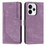 For Oppo Reno15 F 5G Stand Case Imprinted Lines Leather Phone Cover