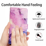 For Oppo Reno15 F 5G Stand Case Marble Pattern PU Leather Wallet Phone Cover
