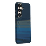 For Samsung Galaxy S24 Magnetic Case Water Transfer Printing Metal Frame PC Phone Back Cover