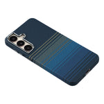 For Samsung Galaxy S24 Magnetic Case Water Transfer Printing Metal Frame PC Phone Back Cover