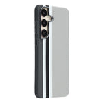 For Samsung Galaxy S24 Magnetic Case Water Transfer Printing Metal Frame PC Phone Back Cover