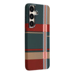 For Samsung Galaxy S24 Magnetic Case Water Transfer Printing Metal Frame PC Phone Back Cover