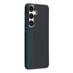 For Samsung Galaxy S24 Magnetic Case Water Transfer Printing Metal Frame PC Phone Back Cover