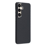For Samsung Galaxy S24 Magnetic Case Water Transfer Printing Metal Frame PC Phone Back Cover
