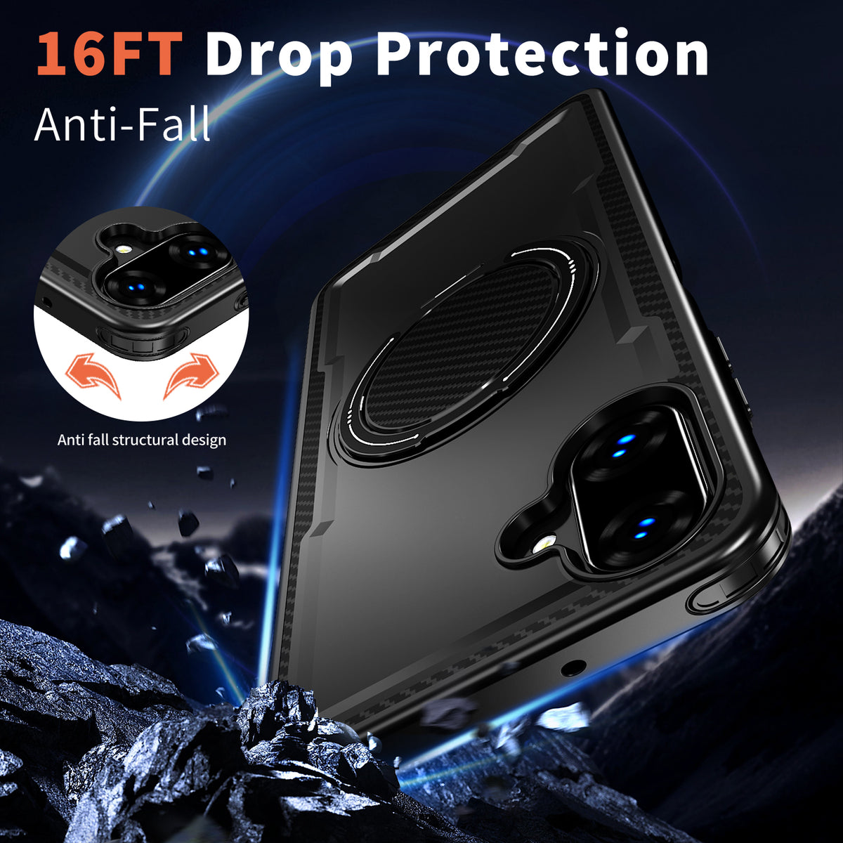 For Samsung Galaxy A06 5G / Galaxy A07 4G / Galaxy A07 5G / Galaxy A06 4G Magnetic Case TPU + PC Kickstand Phone Cover