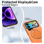 For Xiaomi 17 Pro Max Magnetic Case Rotating Kickstand TPU + PC Phone Cover