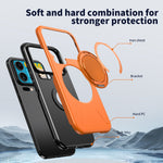 For Xiaomi 17 Pro Max Magnetic Case Rotating Kickstand TPU + PC Phone Cover