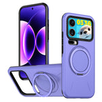 For Xiaomi 17 Pro Max Magnetic Case Rotating Kickstand TPU + PC Phone Cover