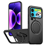 For Xiaomi 17 Pro Max Magnetic Case Rotating Kickstand TPU + PC Phone Cover