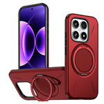 For Xiaomi 17 Magnetic Case Rotating Kickstand TPU + PC Phone Cover