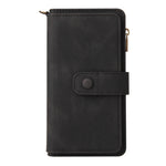 For iPhone SE (2020) / iPhone SE (2022) / iPhone 7 4.7 inch / iPhone 8 4.7 inch Zipper Wallet Case with 15 Card Slots and Strap Leather Phone Cover