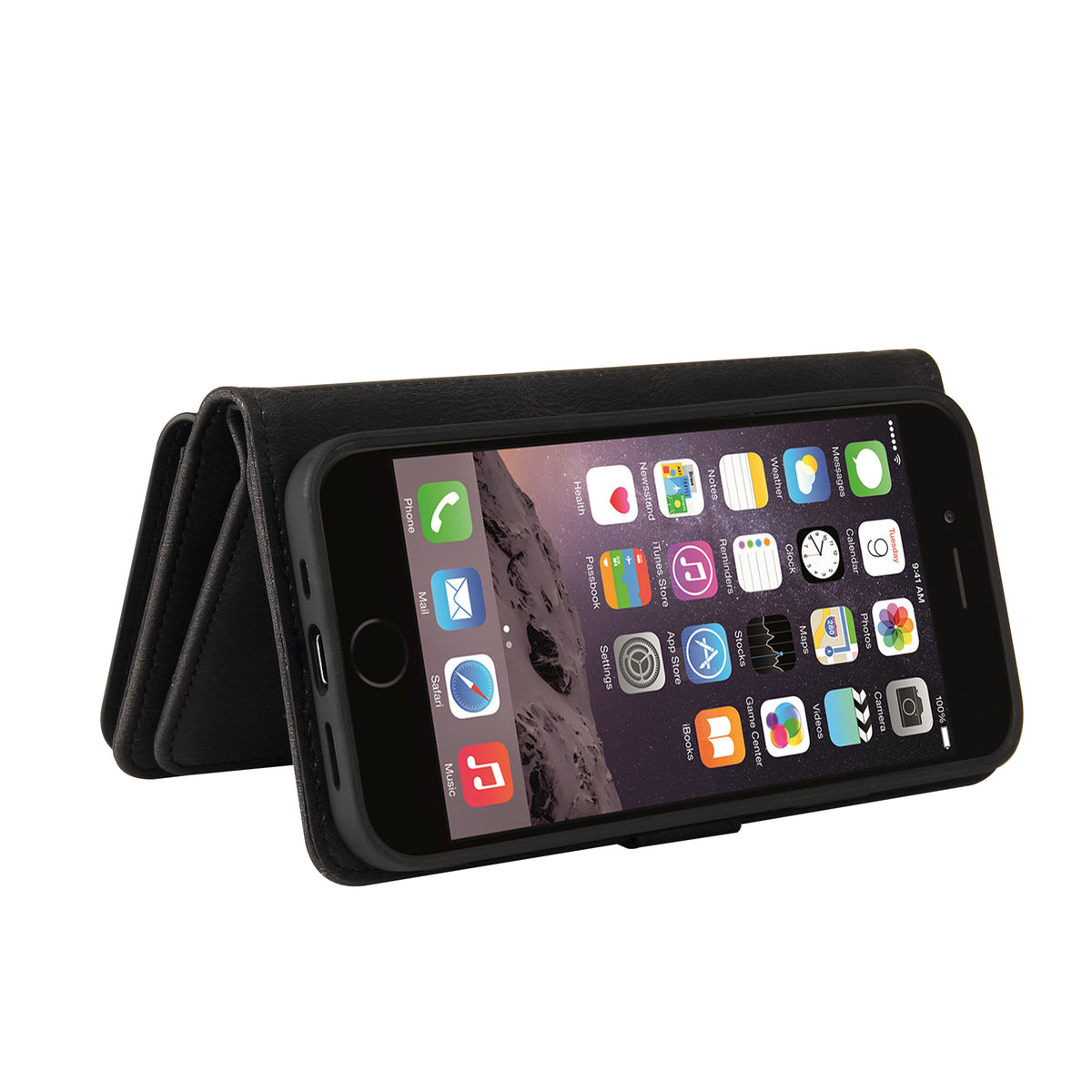 For iPhone SE (2020) / iPhone SE (2022) / iPhone 7 4.7 inch / iPhone 8 4.7 inch Zipper Wallet Case with 15 Card Slots and Strap Leather Phone Cover