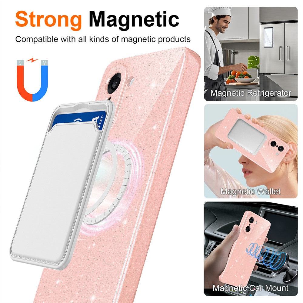 OnePlus Nord CE5 5G / Ace 5 Racing 5G Magnetiskt Skal Glitter TPU Stötsäkert mobilskal med Snodd