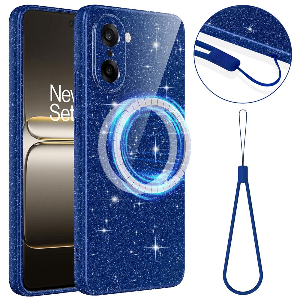 OnePlus Nord CE5 5G / Ace 5 Racing 5G Magnetiskt Skal Glitter TPU Stötsäkert mobilskal med Snodd