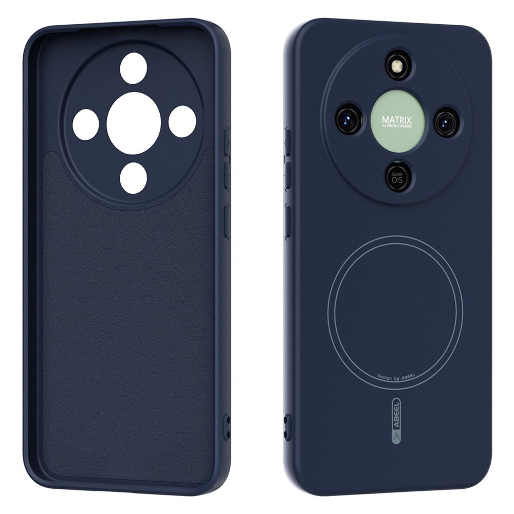 ABEEL Magnetic Case For Honor Magic8 Lite 5G  /  X9d 5G  /  X70 5G Skin Touch Liquid Silicone Phone Back Cover