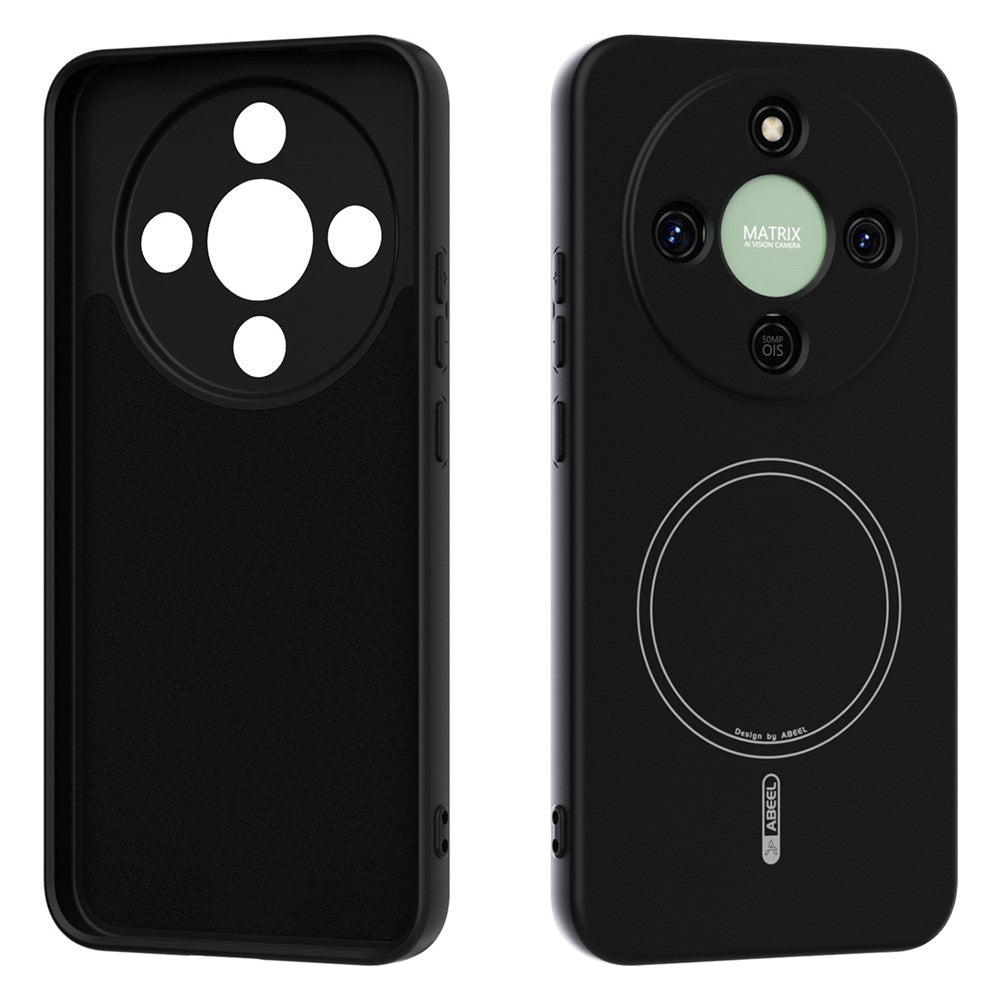 ABEEL Magnetiskt Skal För Honor Magic8 Lite 5G / X9d 5G / X70 5G Skin Touch Flytande Silikon mobil Baksida