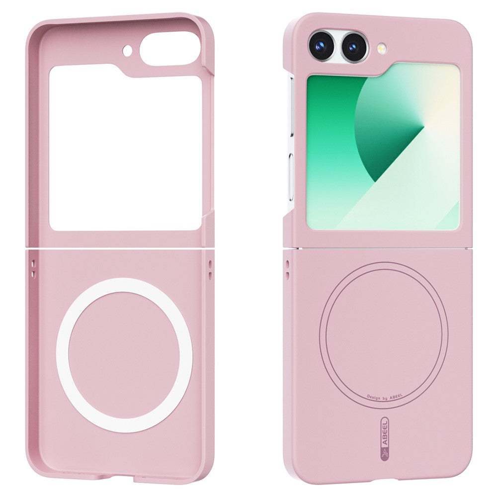 ABEEL For Samsung Galaxy Z Flip6 5G Magnetic Case Skin Touch Liquid Silicone Phone Back Cover