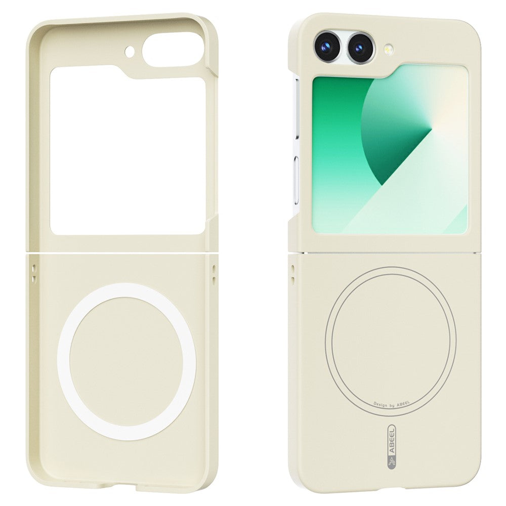 ABEEL For Samsung Galaxy Z Flip6 5G Magnetic Case Skin Touch Liquid Silicone Phone Back Cover