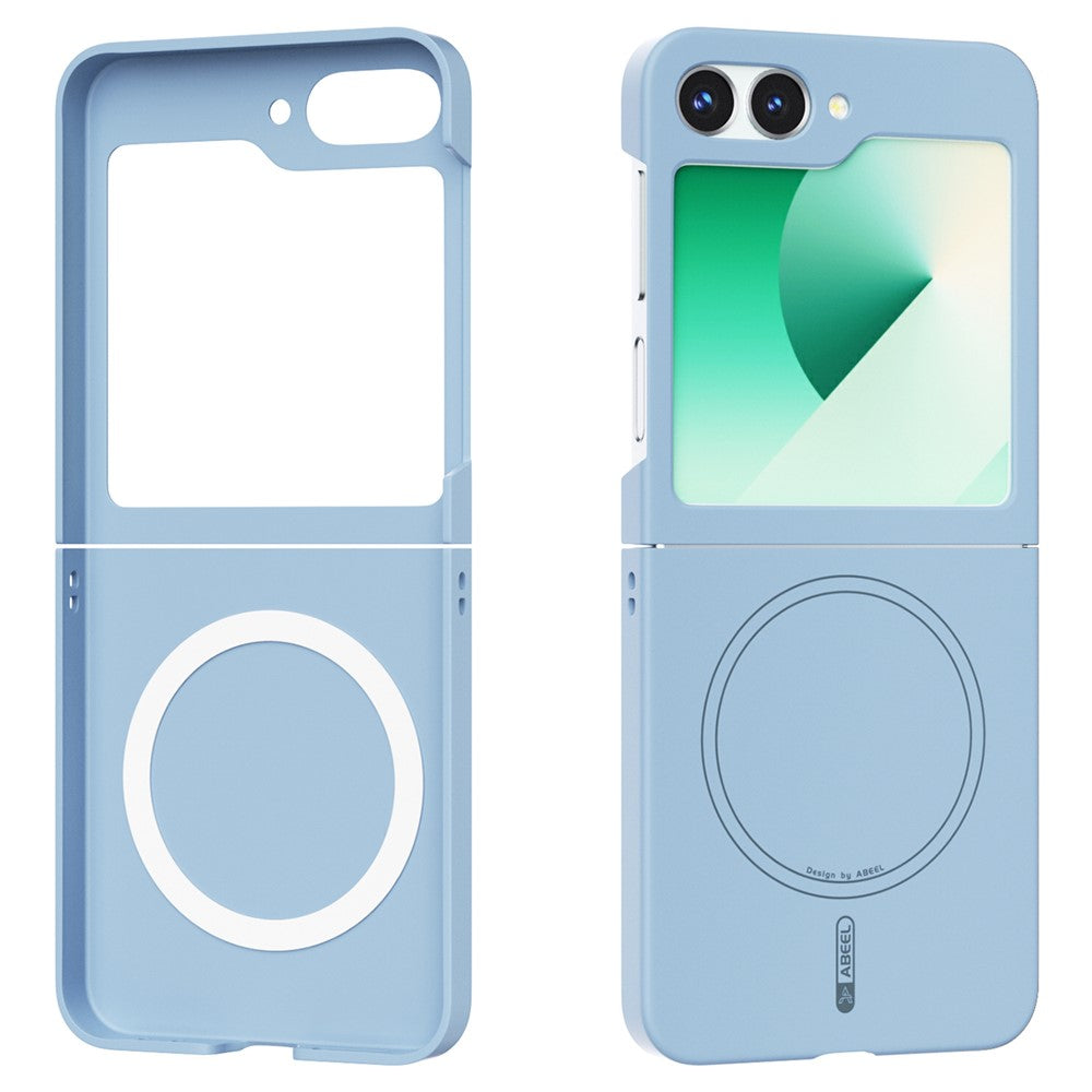ABEEL For Samsung Galaxy Z Flip6 5G Magnetic Case Skin Touch Liquid Silicone Phone Back Cover