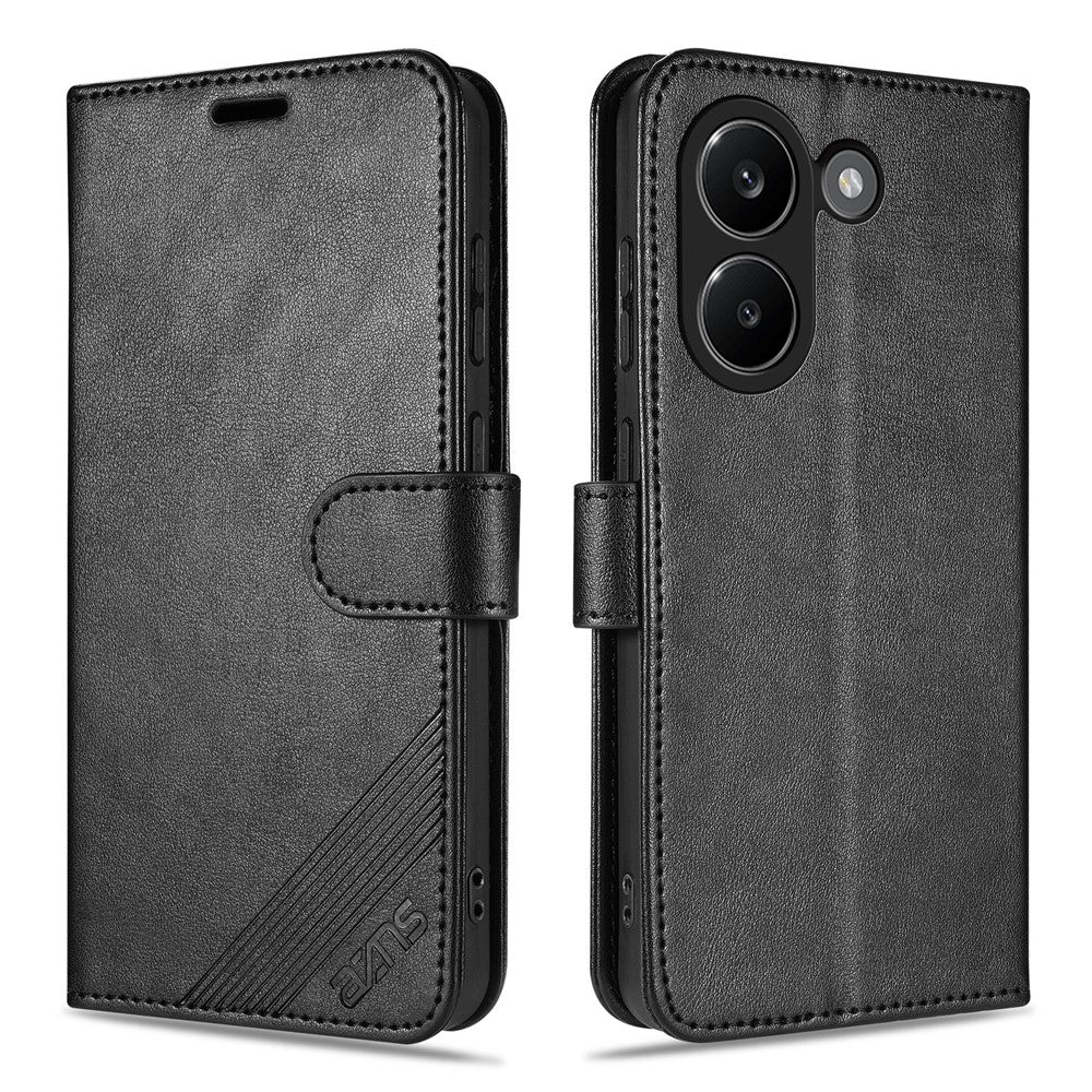 AZNS For Xiaomi Poco X8 Pro 5G / Redmi Turbo 5 5G Case Anti-Scratch PU Leather Stand Wallet Phone Cover