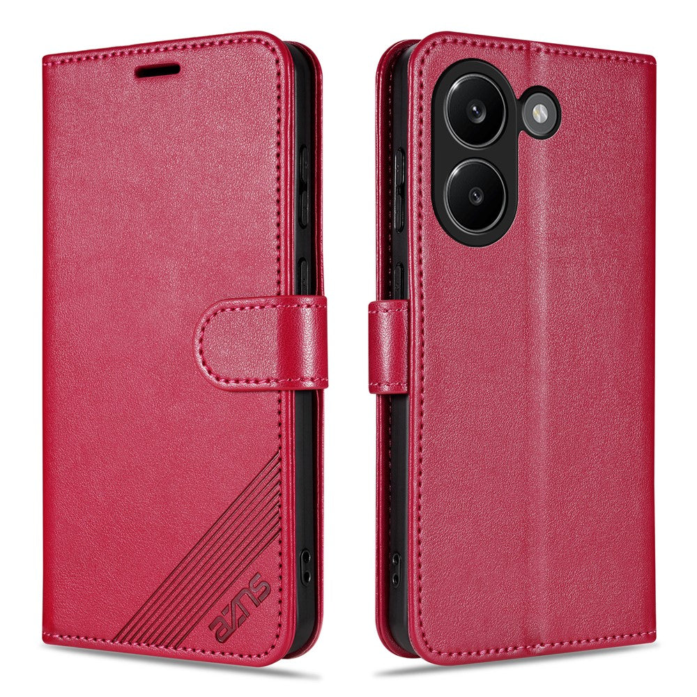 AZNS For Xiaomi Poco X8 Pro 5G / Redmi Turbo 5 5G Case Anti-Scratch PU Leather Stand Wallet Phone Cover