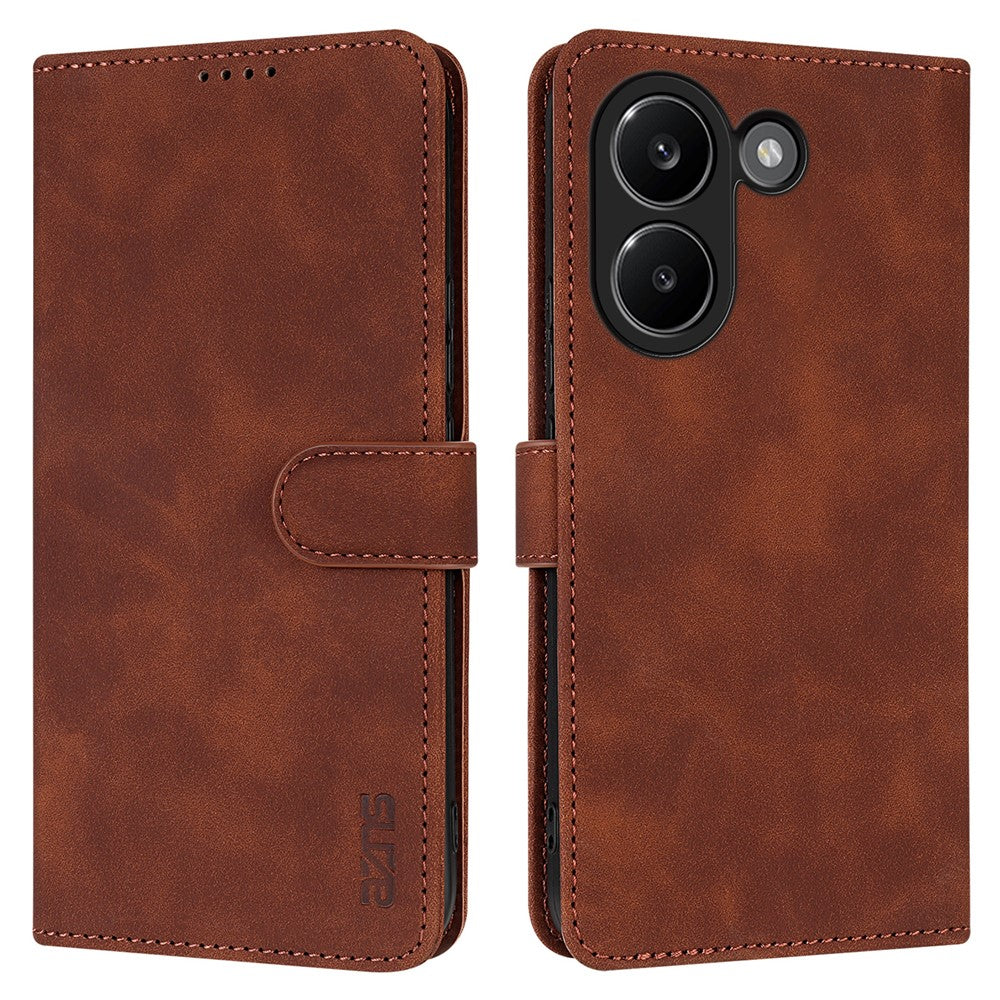 AZNS For Xiaomi Poco X8 Pro 5G / Redmi Turbo 5 5G Case PU Leather Wallet Phone Cover