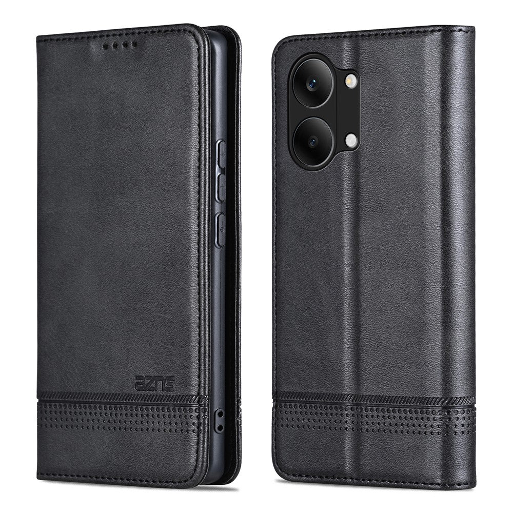 AZNS For Xiaomi Poco X8 Pro Max 5G / Redmi Turbo 5 Max 5G Case Cowhide Texture PU Leather Wallet Phone Cover