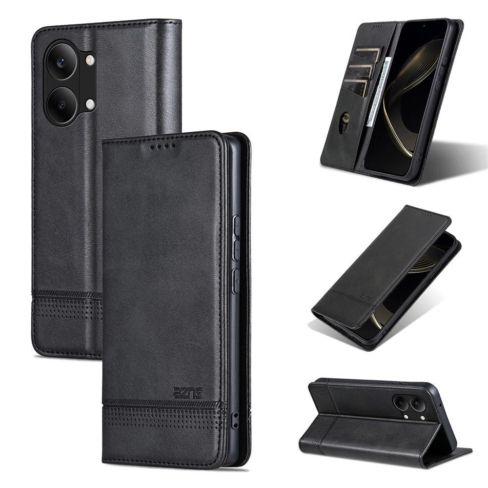 AZNS For Xiaomi Poco X8 Pro Max 5G / Redmi Turbo 5 Max 5G Case Cowhide Texture PU Leather Wallet Phone Cover