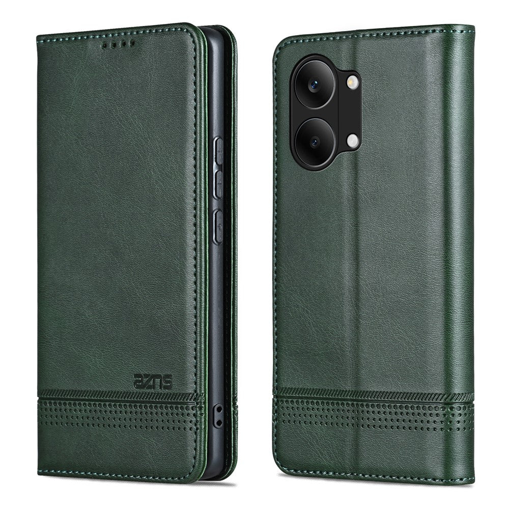 AZNS For Xiaomi Poco X8 Pro Max 5G / Redmi Turbo 5 Max 5G Case Cowhide Texture PU Leather Wallet Phone Cover
