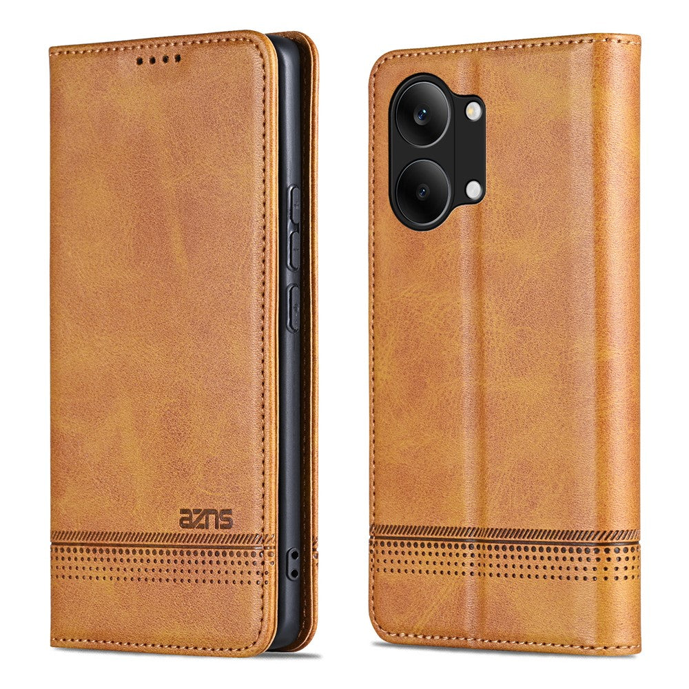 AZNS For Xiaomi Poco X8 Pro Max 5G / Redmi Turbo 5 Max 5G Case Cowhide Texture PU Leather Wallet Phone Cover