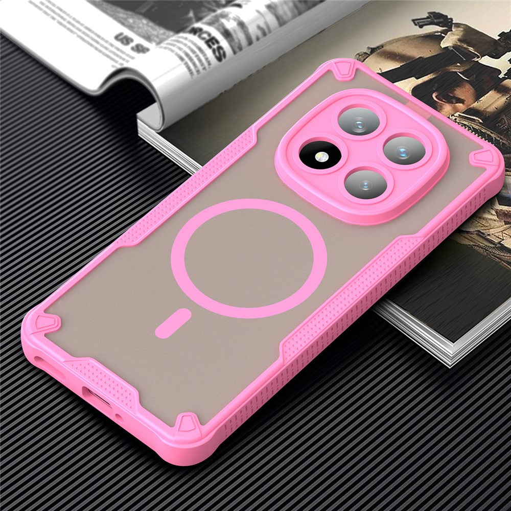 For Xiaomi Redmi Note 14 Pro 5G  /  Poco X7 5G Magnetic Case TPU + PC Phone Back Cover