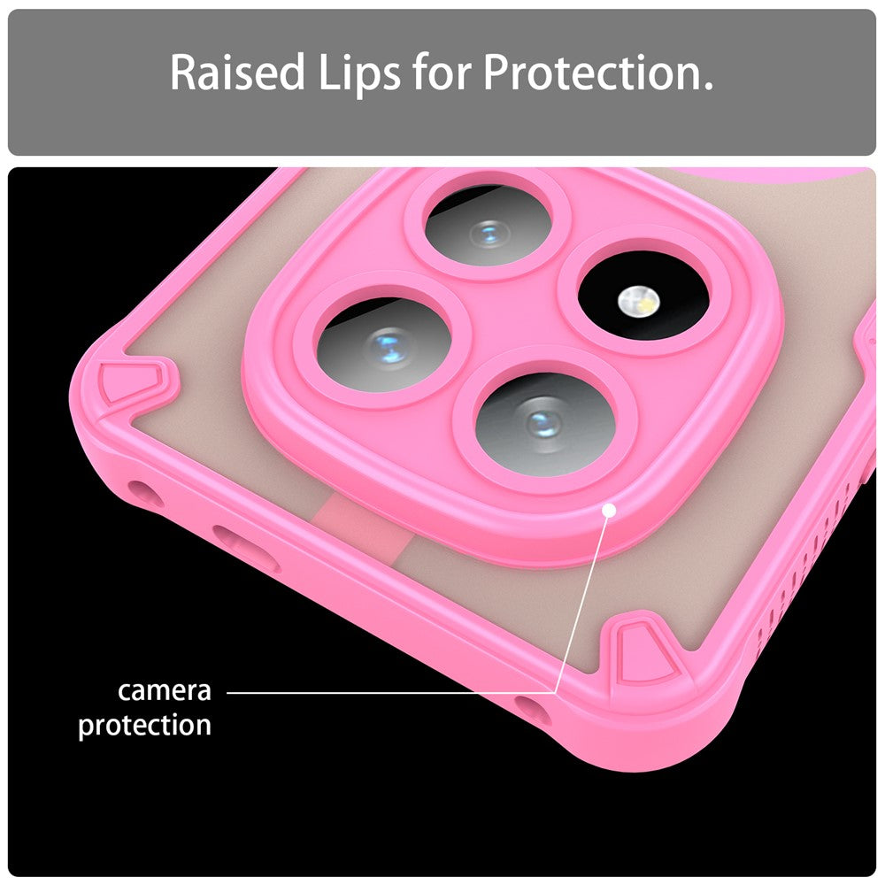 For Xiaomi Redmi Note 14 Pro 5G  /  Poco X7 5G Magnetic Case TPU + PC Phone Back Cover