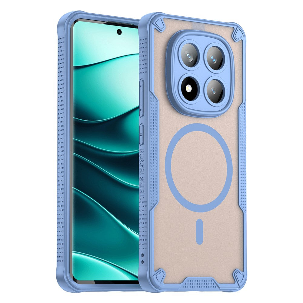 For Xiaomi Redmi Note 14 Pro 5G  /  Poco X7 5G Magnetic Case TPU + PC Phone Back Cover