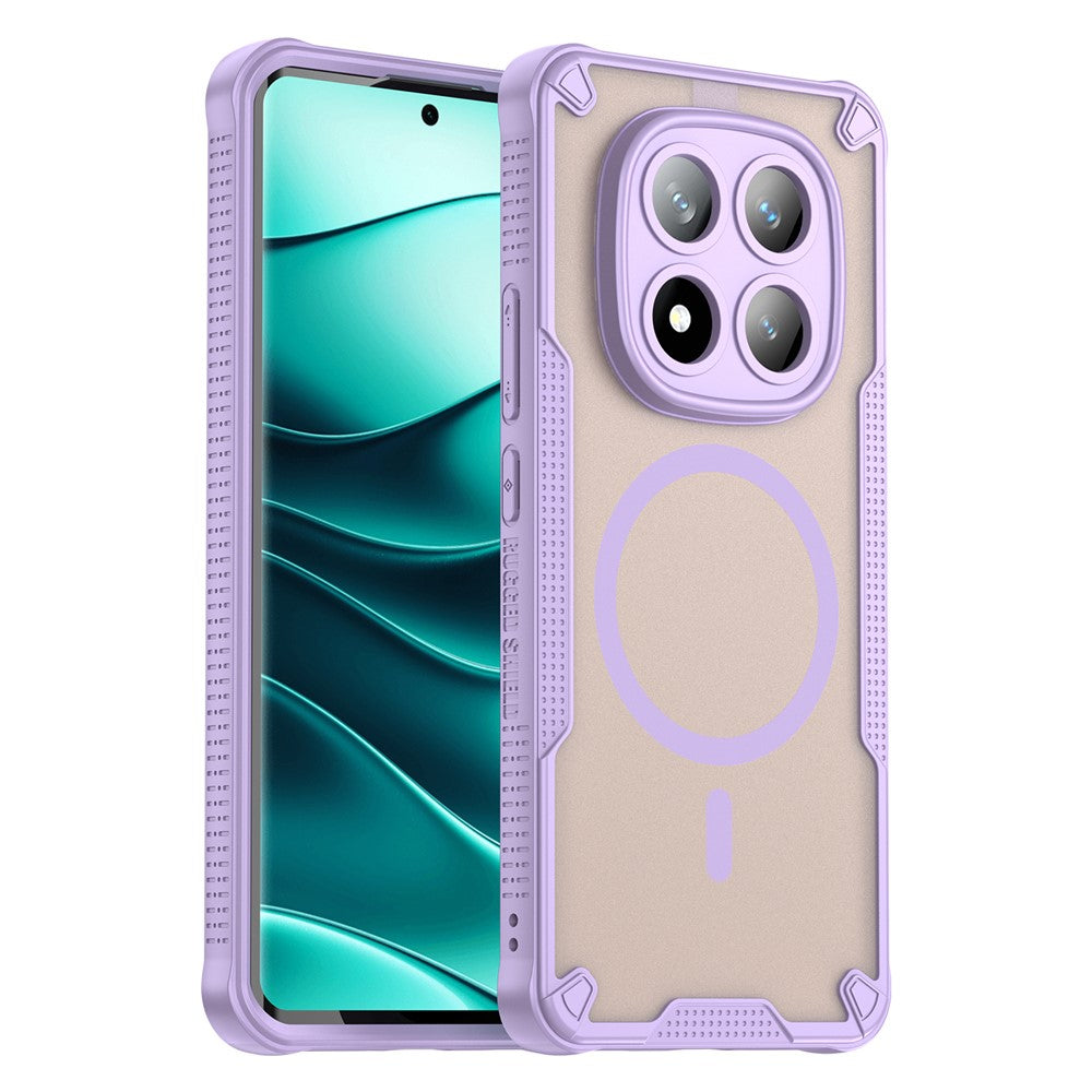 For Xiaomi Redmi Note 14 Pro 5G  /  Poco X7 5G Magnetic Case TPU + PC Phone Back Cover