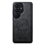 SUTENI Q-06 cover til Samsung Galaxy S26 Ultra med farveblokke og magnetisk aftageligt lædercover