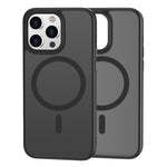 For iPhone 13 Pro Magnetic Case TPU + PC Rubberized Finish Phone Cover