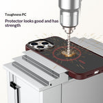 For iPhone 13 Pro Magnetic Case TPU + PC Rubberized Finish Phone Cover