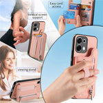 For Oppo A6 5G (Global) Case RFID Blocking Card Holder Jeans Cloth Texture Leather Back Cover with Elastic Wristband