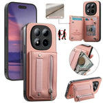 For Xiaomi Redmi Note 15 Pro 5G (Global) Case RFID Blocking Card Holder Jeans Cloth Texture Leather Back Cover with Elastic Wristband