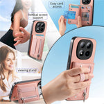 For Xiaomi Redmi Note 15 Pro 5G (Global) Case RFID Blocking Card Holder Jeans Cloth Texture Leather Back Cover with Elastic Wristband