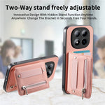 For Xiaomi Redmi Note 15 Pro 5G (Global) Case RFID Blocking Card Holder Jeans Cloth Texture Leather Back Cover with Elastic Wristband
