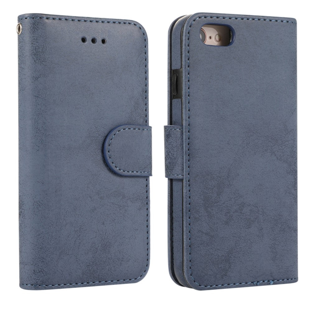 Wallet Case For iPhone 8 / 7 / SE (2022) / SE (2020) Retro Matte Magnetic Detachable PU Leather TPU Phone Cover