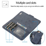Wallet Case For iPhone 8 / 7 / SE (2022) / SE (2020) Retro Matte Magnetic Detachable PU Leather TPU Phone Cover